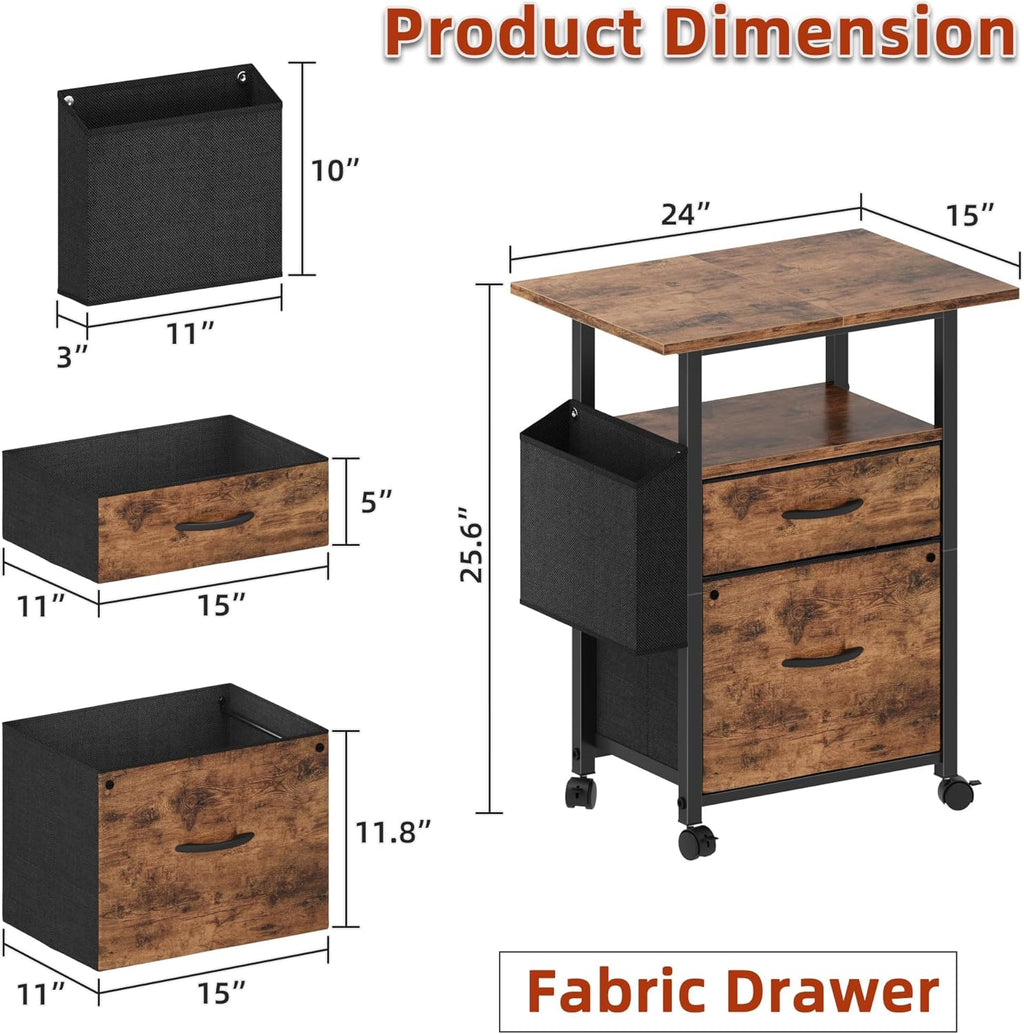 Vertical 2-Drawer File Cabinet