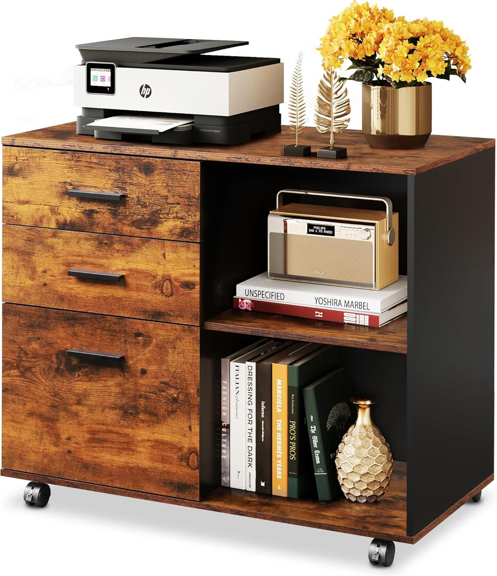 Modern 3-Drawer Lateral File Cabinet