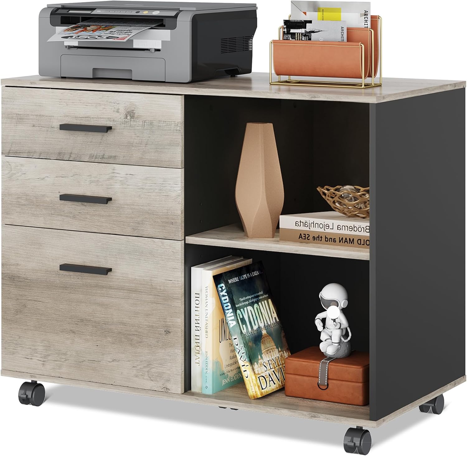 Modern 3-Drawer Lateral File Cabinet