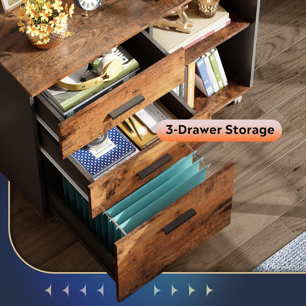 Modern 3-Drawer Lateral File Cabinet