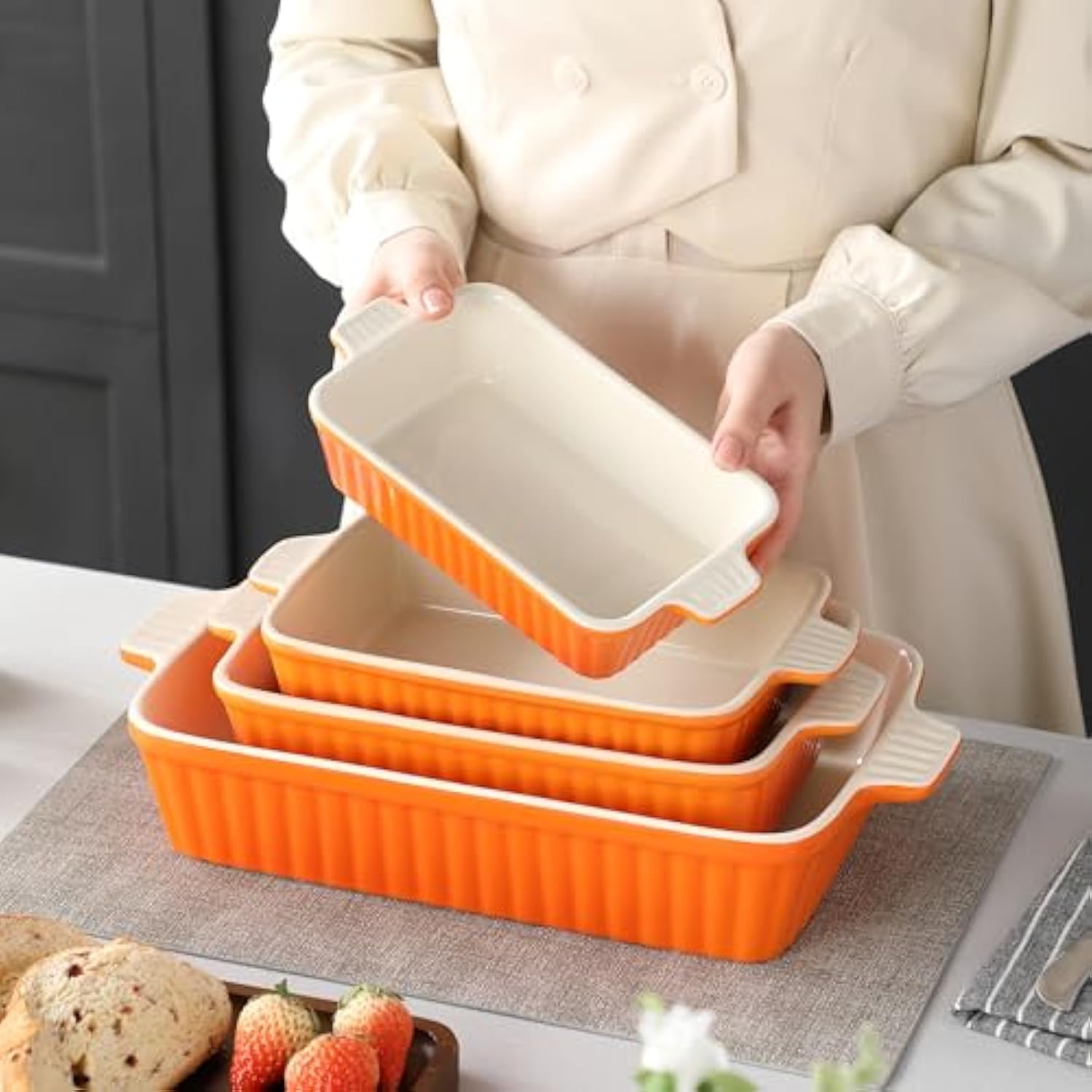 Porcelain Casserole Dishes Set